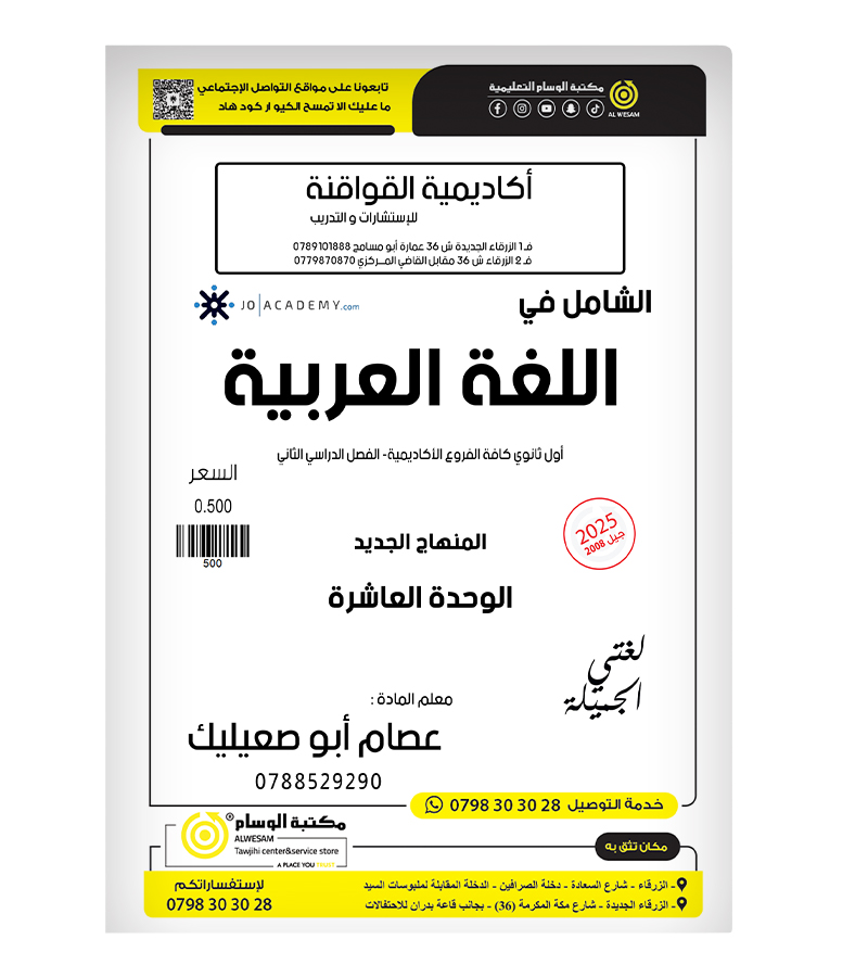 الوحدة العاشرة عصام ابو صعيليك 2008
