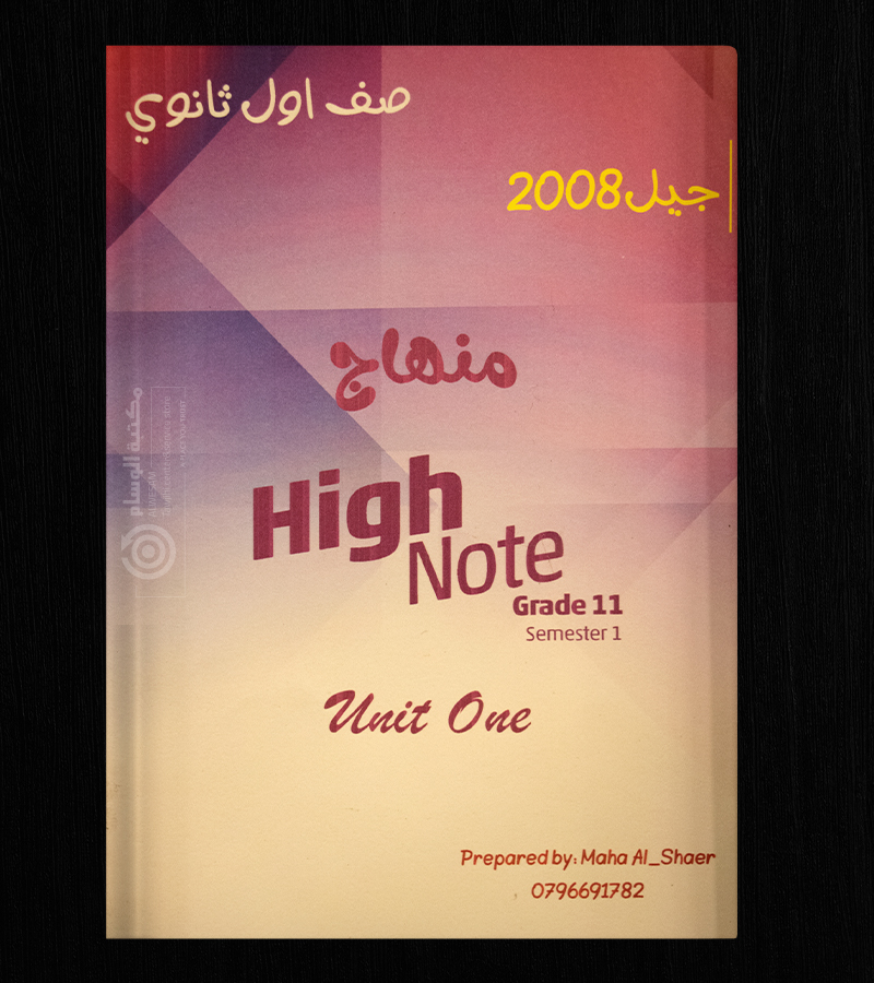 الوحدة الاولى مها الشاعر 2008