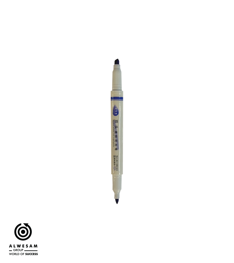 قلم تحديد برأسين (لون بنفسجي غامق )