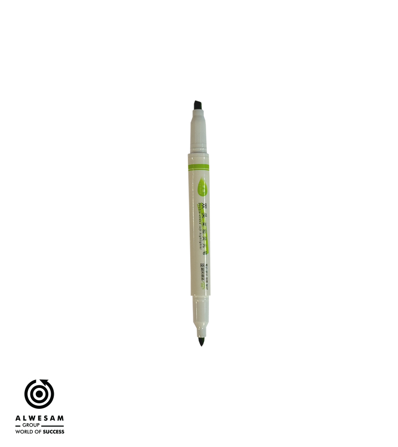 قلم تحديد برأسين (لون اخضر )