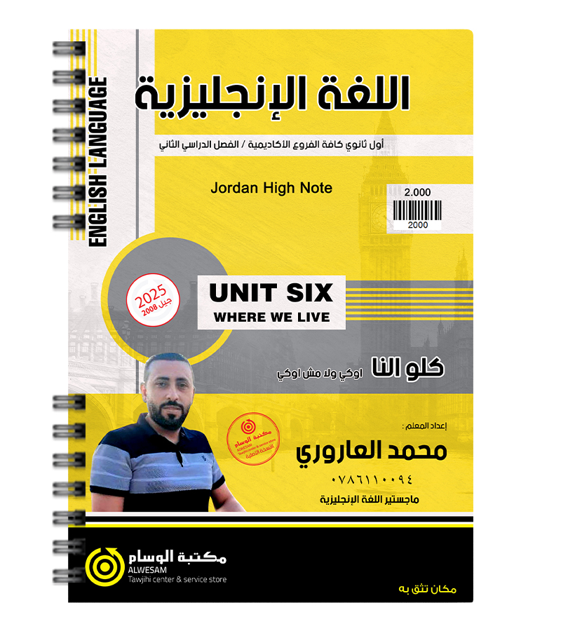 الوحدة السادسة محمد العاروري 2008