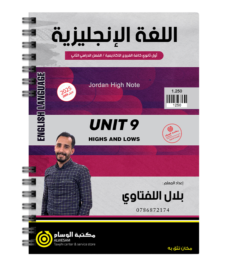 الوحدة التاسعة بلال اللفتاوي 2008