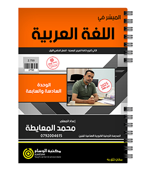 الوحدة السادسة و السابعة الفروع المهنية محمد المعايطة 2008