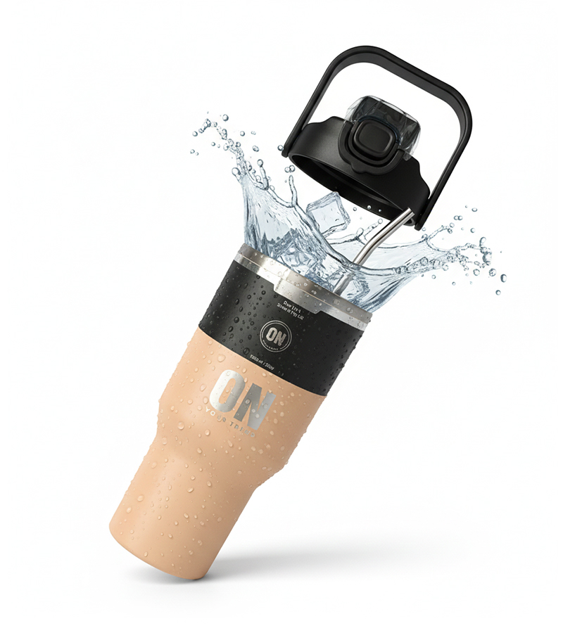 كوب ON زهري مع بكج مخصص .